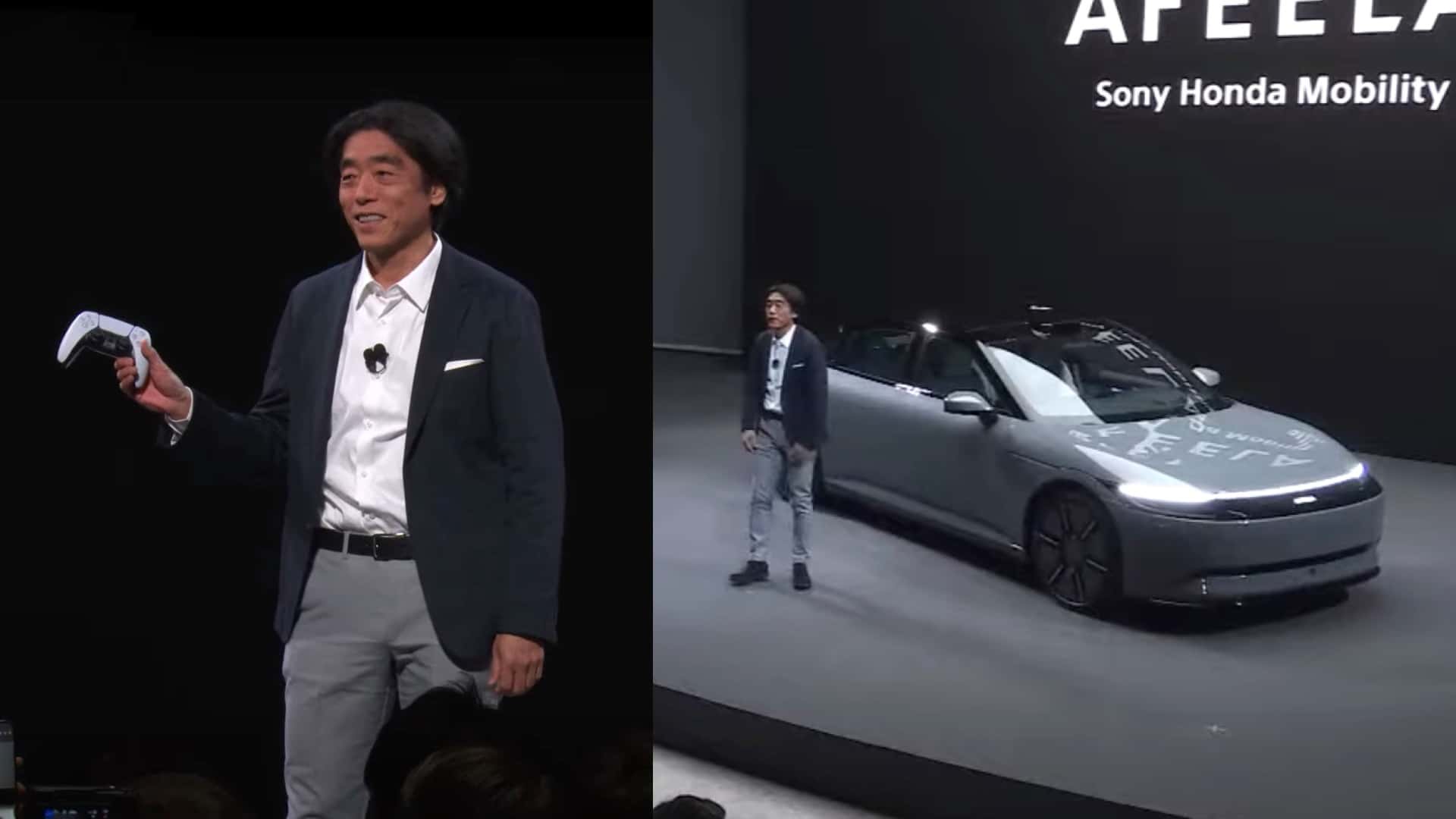 Afeela, el auto eléctrico de Sony Honda Mobility, se puede manejar con un control de PS5