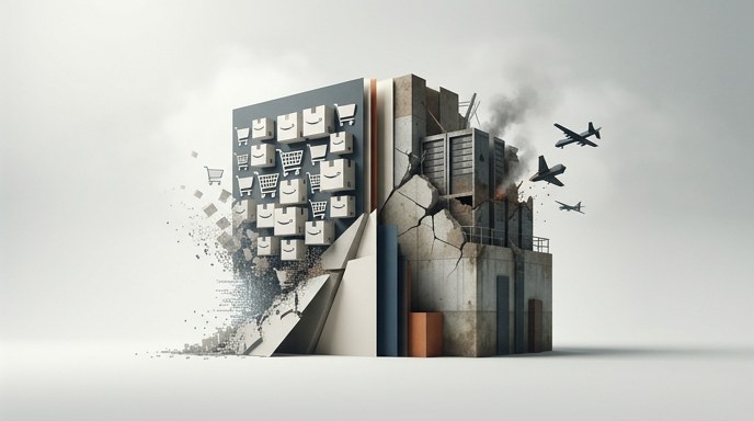 Amazon sufre caída de 6 horas tras ataques a data centers