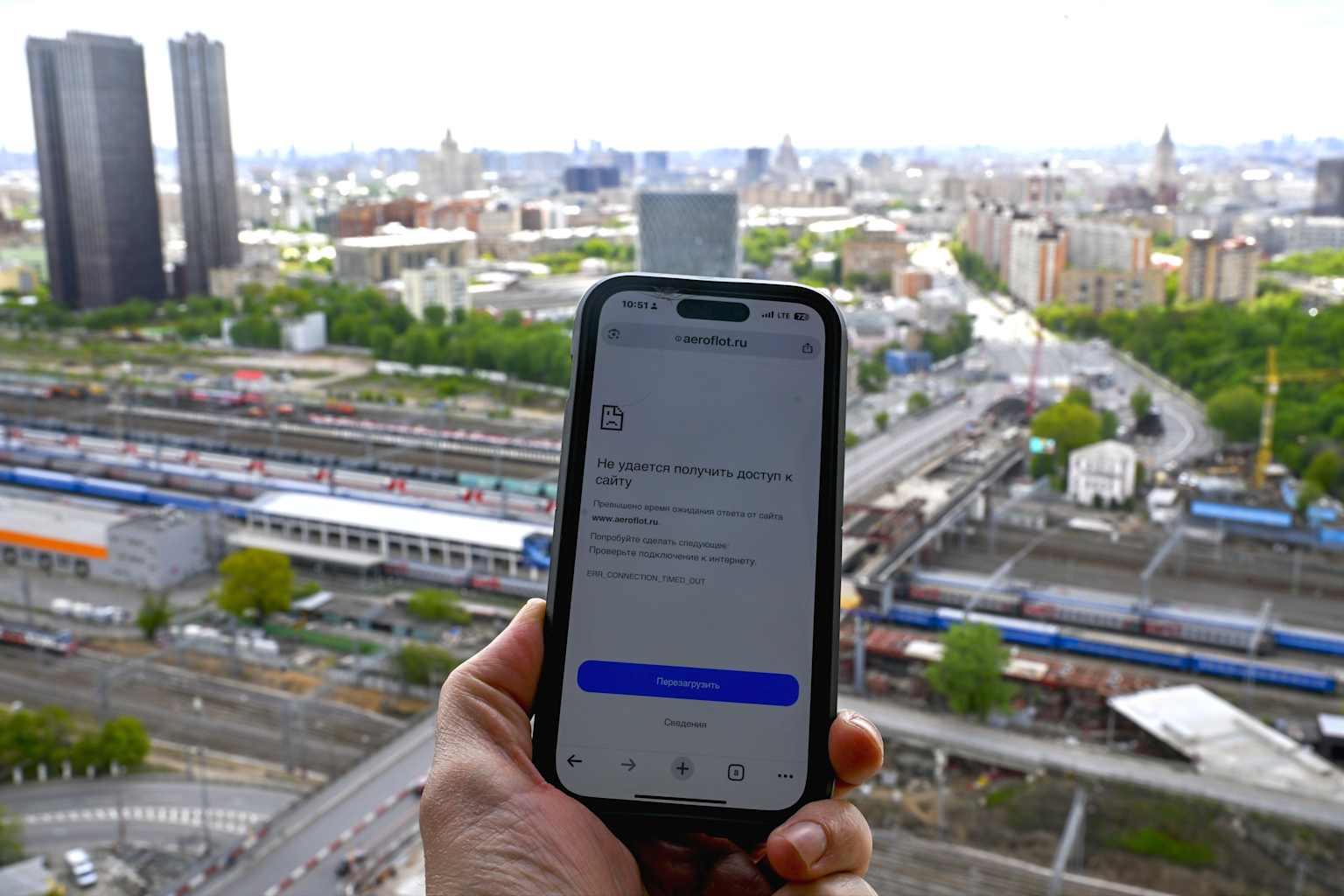 Apagón de internet en Moscú cuesta millones a negocios locales