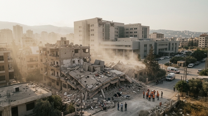 Ataques de Israel alcanzan zona de hospitales en Beirut: más de 1,400 muertos