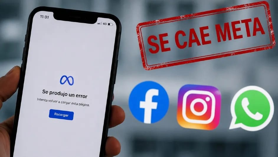 Caída de Meta: WhatsApp, Facebook e Instagram fallan a nivel mundial
