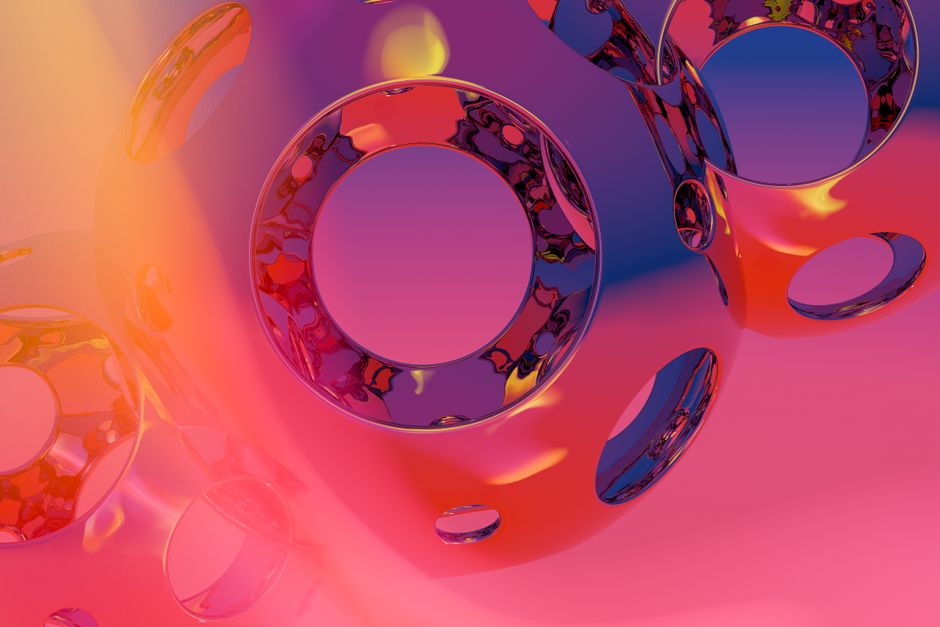 Fondo Abstracto Colorido Con Patrones Circulares