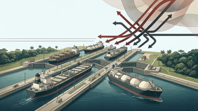 Canal de Panamá rompe los 38 tránsitos por crisis en Oriente
