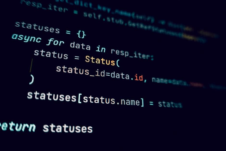 Código de programación mostrado en una pantalla con tema oscuro