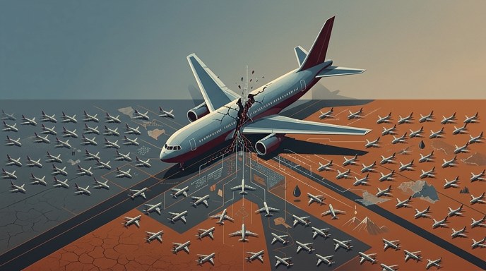 Crisis aérea: cancelan 20,000 vuelos por conflicto en el Golfo