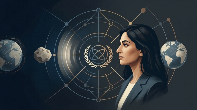 Defensa planetaria: la jefa de la ONU contra asteroides