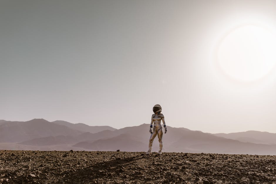 Fotos de stock gratuitas de ambiente marciano, árido, astronauta