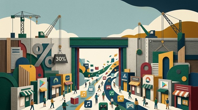 Google elimina comisión del 30% en Play Store y abre Android a tiendas rivales