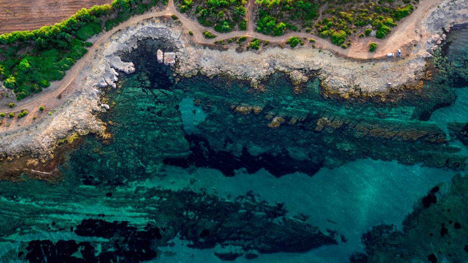 Fotografía Aérea De Cuerpo De Agua