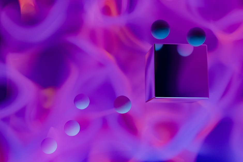 Fondo De Arte Geométrico Tridimensional Abstracto Vibrante