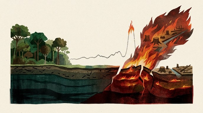 Incendios en turberas alcanzan récord histórico de 2,000 años