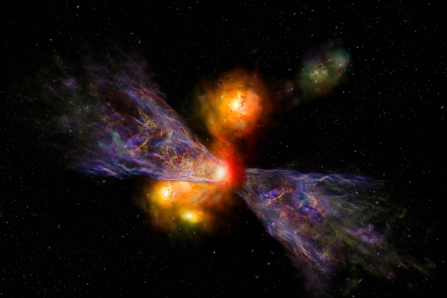 James Webb capta galaxia que agota su combustible estelar