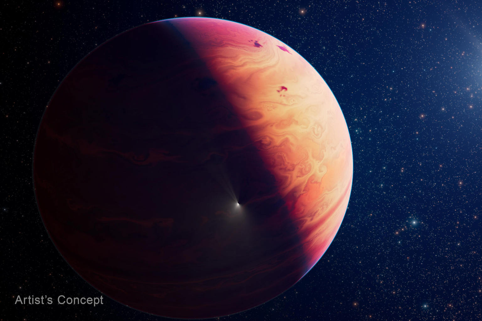 James Webb capta un exoplaneta de 15 masas de Júpiter