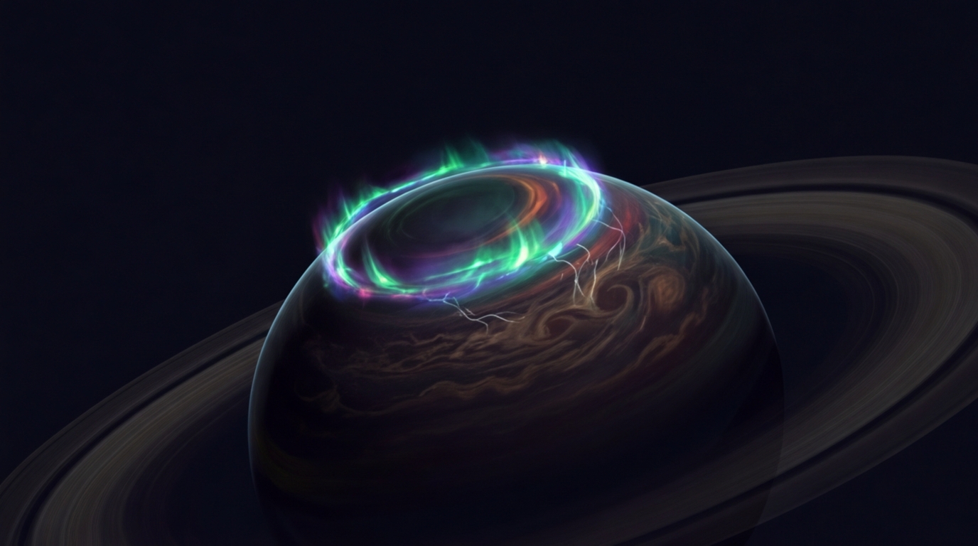 JWST resuelve el misterio del giro de Saturno