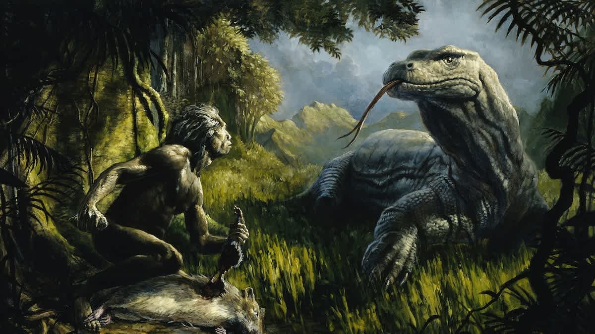 Los ‘hobbits’ comían las sobras de dragones de Komodo