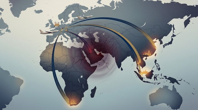 Lufthansa suma vuelos ante cierre aéreo en el Golfo