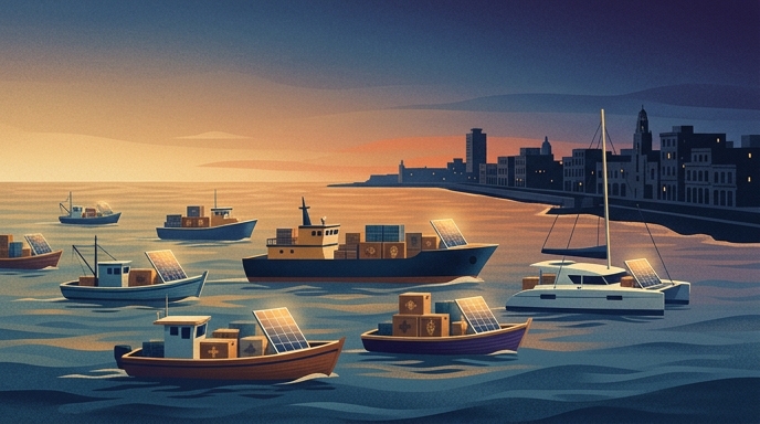 México envía flotilla con paneles solares a Cuba por crisis eléctrica