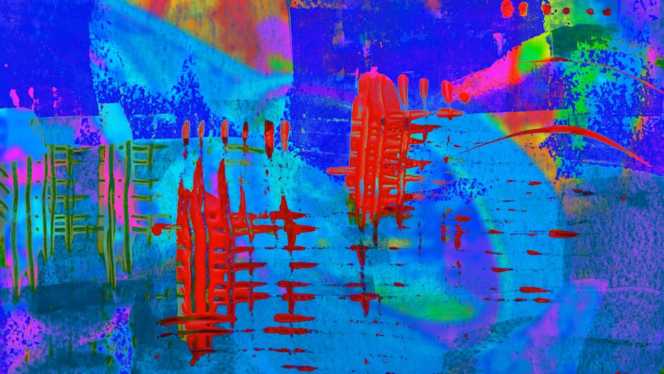 Fotos de stock gratuitas de abstracto, abstracto colorido, acentos rojos