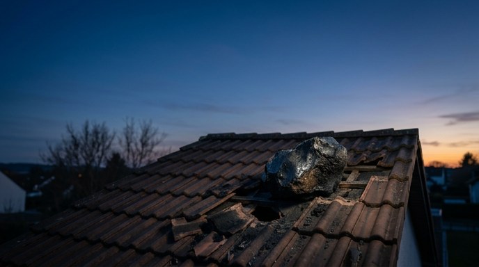 Meteorito impacta casas en Alemania tras cruzar Europa