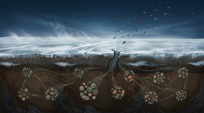 Microbios antárticos comen aire para sobrevivir a 75°C