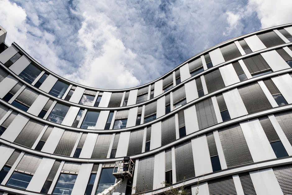 Fachada Curva Futurista En El Centro De Hamburgo