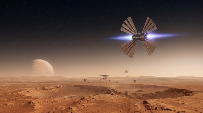 NASA anuncia su primera nave nuclear para viajar a Marte