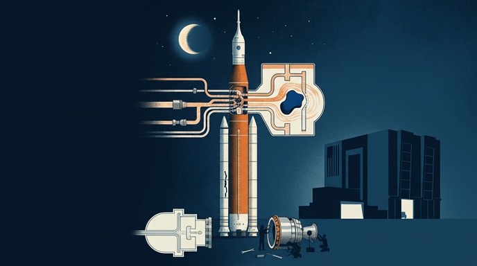 NASA arregla cohete SLS y perfila lanzamiento de Artemis II en abril