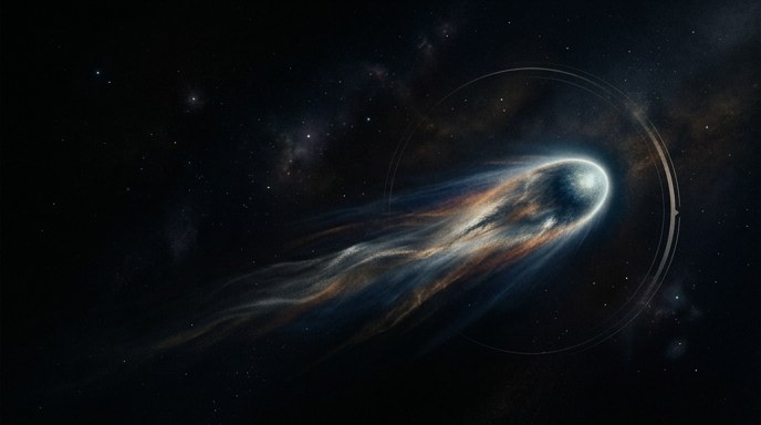 Nave JUICE captura al cometa interestelar 3I/ATLAS en máximo detalle