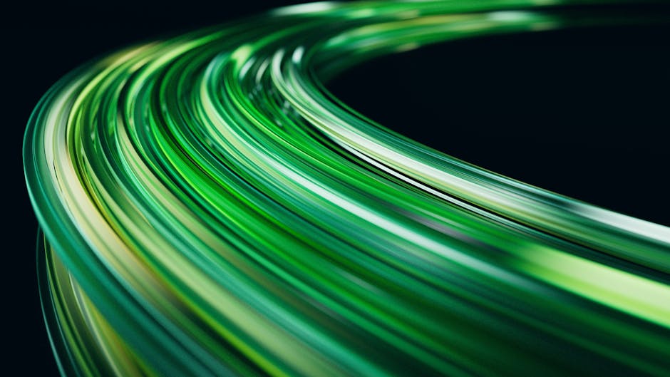 Primer Plano De Un Anillo De Vidrio Verde En 3 D