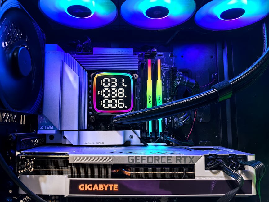 Fotos de stock gratuitas de alta tecnología, alto rendimiento, compilación de pc