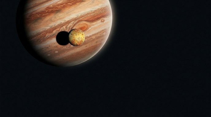 Ío transita Júpiter y Urano brilla junto a 13 Tauri