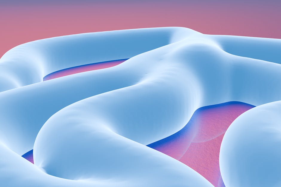 Estructura Orgánica Abstracta Con Curvas Suaves