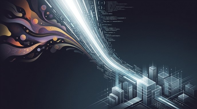 Ilustración de OpenAI enfocando sus recursos hacia la programación y la arquitectura empresarial.