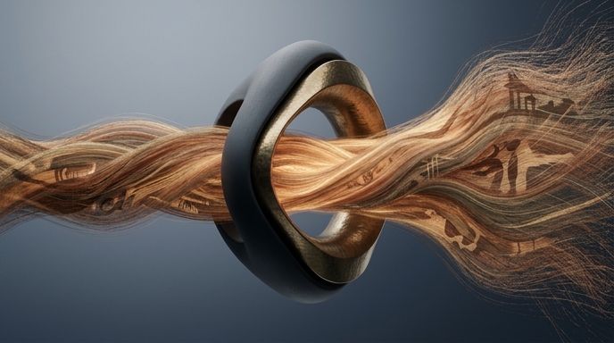 Escultura minimalista que representa un canal que transporta un flujo voluminoso de datos y tokens de IA, simbolizando OpenClaw.