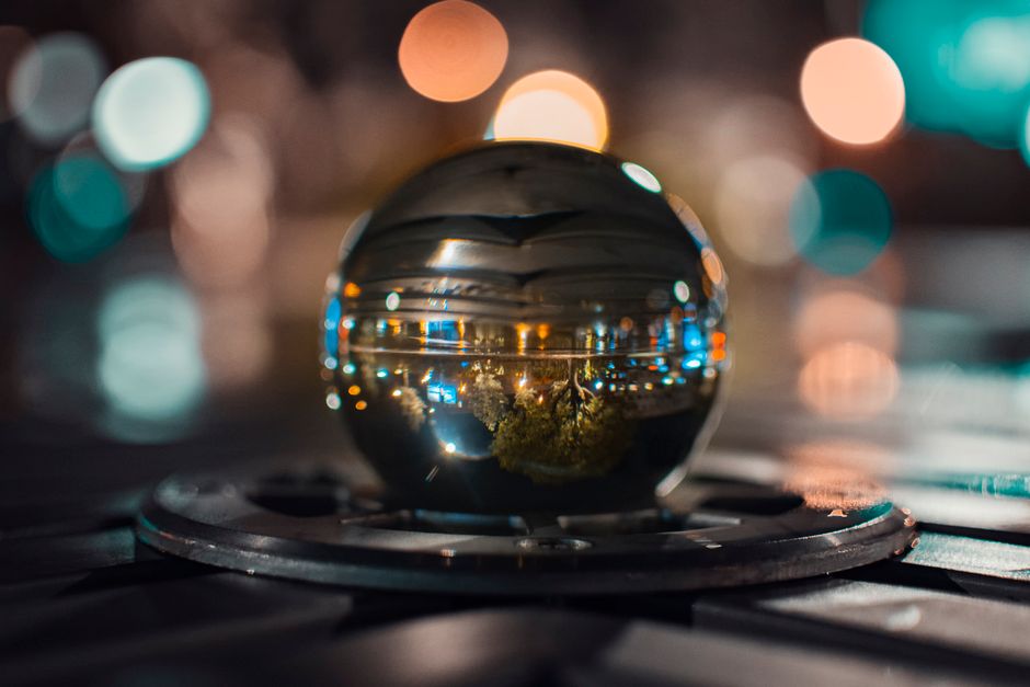 Foco Superficial De Bola De Cristal