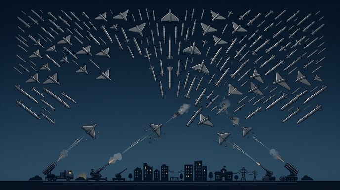 Rusia ataca Ucrania con 498 drones y misiles en una noche