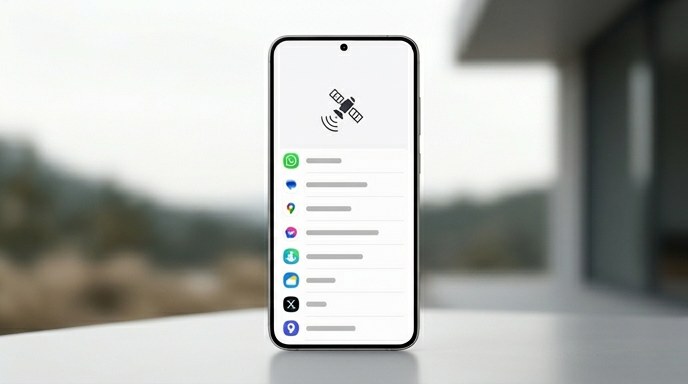 Samsung Galaxy estrena menú de apps con conexión satelital