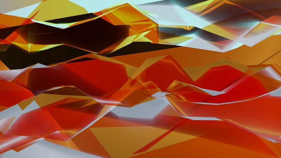 Diseño abstracto geométrico dinámico y multicolor con tonos vibrantes que crean una sensación de creatividad.