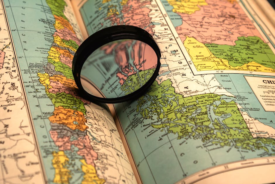 Fotos de stock gratuitas de América del sur, análisis de mapas, aprendiendo