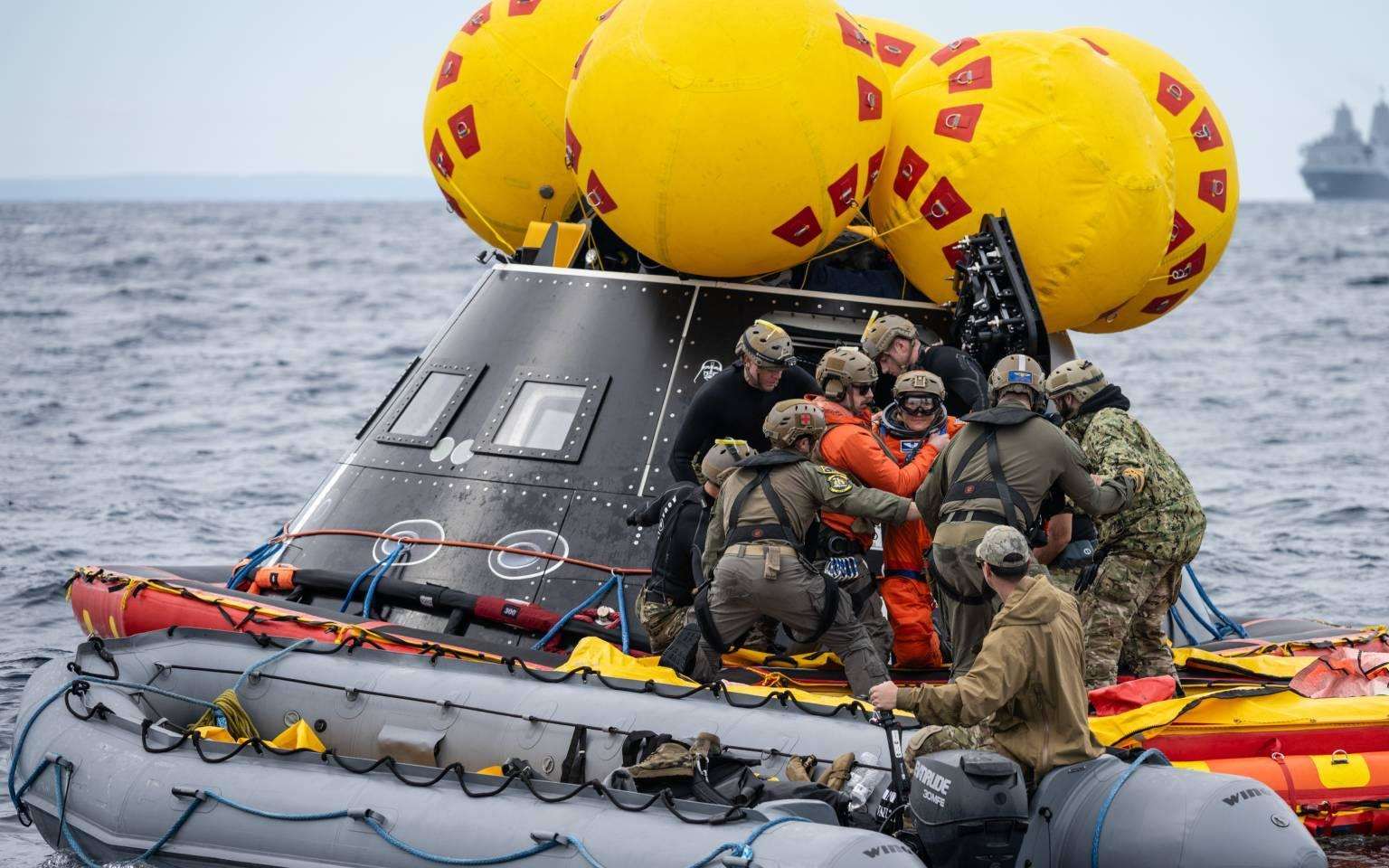 Video inédito de NASA: rescate de la tripulación de Artemis II
