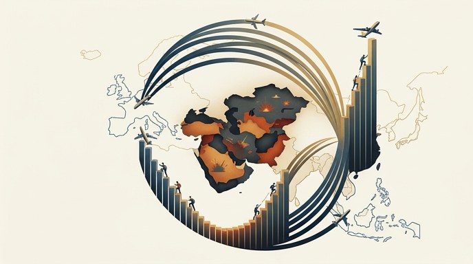 Vuelos Asia-Europa alcanzan precios récord por cierres aéreos