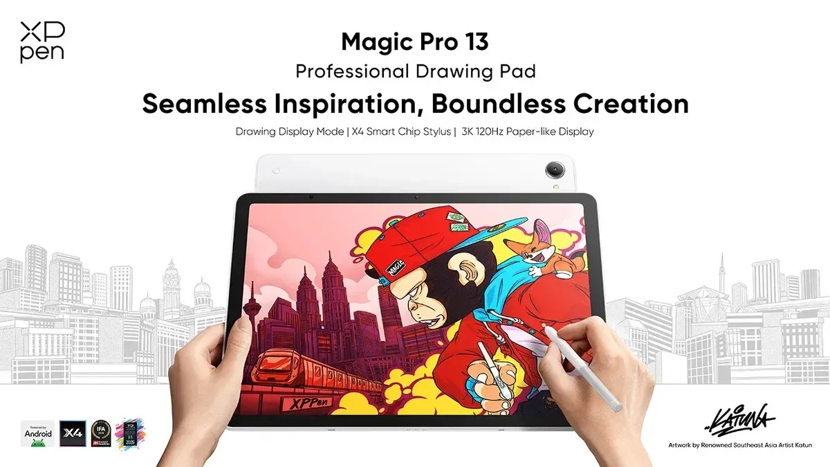 XPPen lanza Magic Pro 13, tableta Android y pantalla para PC